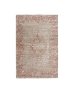 Tapet Lisa, modern, poliestër, pana/rozë, 133x190 cm