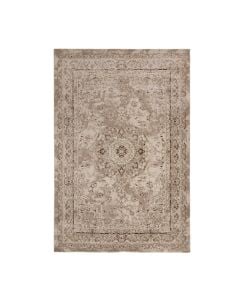 Tapet Lisa, modern, poliestër, bezhë/pana, 133x190 cm