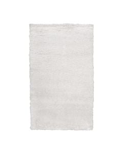 Rug Parma Shaggy,  polypropylene + frieze, white, 80x150 cm