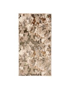 Derben rug, polypropylene, cream/beige/gold, 80x150 cm