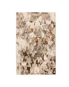 Derben carpet, polypropylene, cream/beige/gold, 160x230 cm