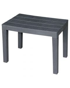 Stol, polipropilen, e zezë, 60x38xH45 cm