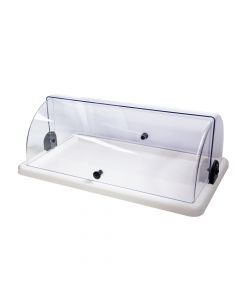 Pastry Rectangular Large Tray, size: 53x32.5 cm Color: Transparent Material: Polikarbonate