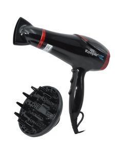 Hair dryer, Kooper, 2200 W, 240 V/ 50 Hz, , 2 speeds, 3 temperature levels, 200 cm cable, 22x28x9 cm