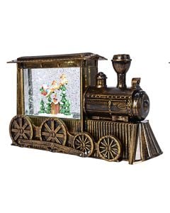 LED decorative train, 6400K, 3xAA, 5V / 300mA, IP20, 11x11x27cm, bronze color