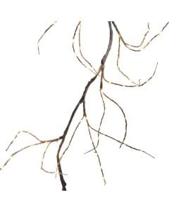 Decorating branch with LED lighting, 3000 K, IP44, 220 V, L150 cm, brown