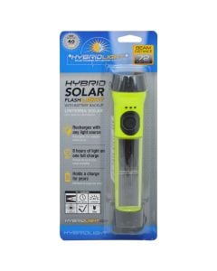 Flashlight solar 1LED, 40lm, 72m, 8hrs