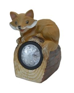 Solar light fox,12.4x16.4x 11.6 cm