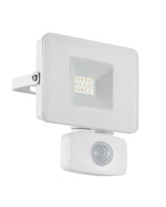 Ndriçues projektor me sensor EGLO FAEDO 3, LED, 10W, alumin-xham, 11x13.5x5 cm
