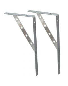 Stainless steel angles demountable metal stand, 30x15 cm