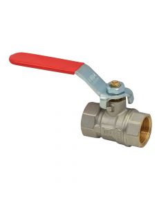Ball valve, 1/2", bronze, NTM, FF, flat lever handle