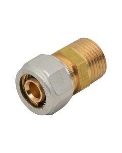 Straight nipple multilayer, 16x1/2", M, NTM, bronze