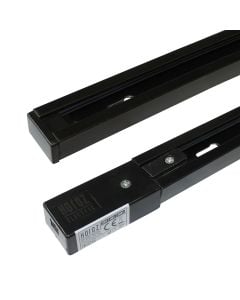 Rails for spots, shop line, L 2m, Aluminum, black color