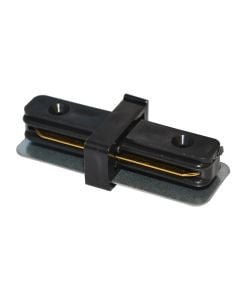 Bashkues i drejtë për shina spoti, shop line, alumin, e zezë