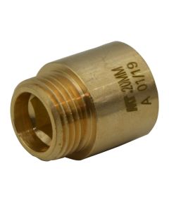 Extension Fitting-Brass Finish M-F  (hexagon inside) 3/4"x5 mm