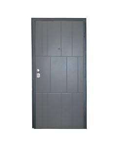 Steel armored door, with model, 100x210cm, left opening, color anthracite
