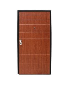 Steel armored door, with model, 100x210cm, right opening, color cherry