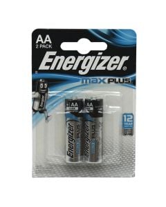 Energizer battery, AA, (LR06) Max Plus, Alkaline, 2pcs