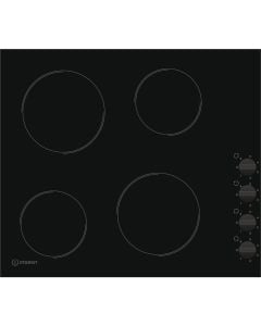 Pianurë qeramike, Indesit, 5800 W, 4 vatra gatimi elektrike, 58x51x5 cm