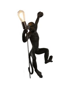 Decorativ wall lamp, monkey shape, 1x40 W, E27, 31x34x70 cm, resin
