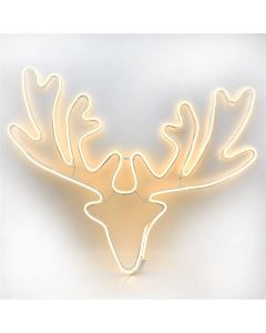 Decorative deer with warm white light, 28x41cm