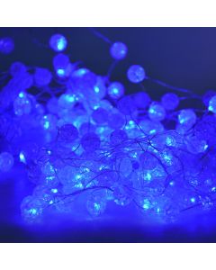 Perde dekorative me 200 drita LED, 300x200 cm, e kuqe, kabëll transparent, IP65, per ambiente te jashtme