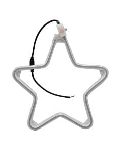 Star-shaped decorative lamp, with LED strip, D30 cm