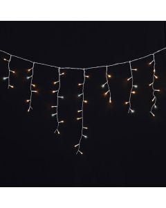 Perde me drita, 100 LED, EMOS, 2.5x0.9 m, 1.2 W, 6500 K, IP44, 230 V