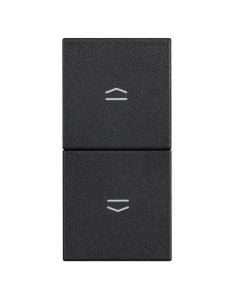 Classia, Shuttle Pulsant, 1NO + NO, 10A, Black