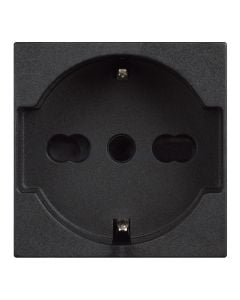 Classia, shuko plug, 2P + E, 16A black