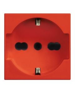 Universal shuko plug, 2P, 16A, 250V, classia