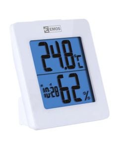 Digital Thermometer with hygrometer, EMOS, LED, 0 °C/+50 °C, 1× 1.5 V AA, 3.7×9.3×9.3 cm
