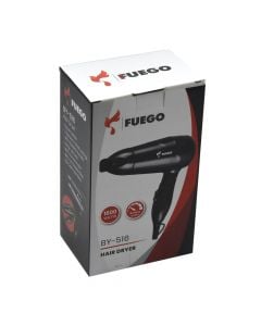 Hair Dryer, Fuego, 1600 W, 2 Speed / Heat Levels, 220-240 V, 50/60 Hz