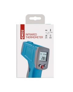 Contactless Thermometer, digital, infrared, EMOS, °C/°F, 1× 9 V, -50 deri 380 °C, 4x10x16 cm