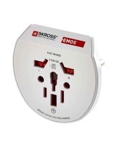 Universal Travel Adaptor for Central Europe, 250 V~/16 A max