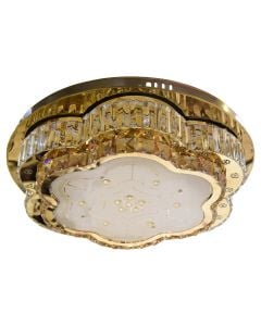 Ceiling lighting LED, 2x50W, gold color, D500, 3000-6500K, with remote