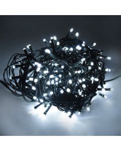 Varg ndriçimi LED, 10m, 5cm hapsire ndermjet LED, +3 m Kabull, 6W, 31V, IP44, 200L, 6400K, Kabull jeshil
