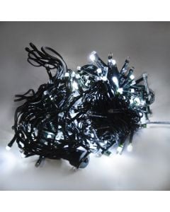 Varg ndriçimi LED, 10m, 5cm hapsire ndermjet LED, +3 m Kabull, 6W, 31V, IP44, 200L, 6400K All Flash, Kabull jeshil