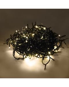 Varg ndriçimi LED, 22.5m,, 5mm hapsire ndermjet LED, +3 m Kabull, 12W, 31V, IP44, 450L, 3000K All Flash, Kabull jeshil