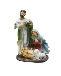 Personazh dekorativ Xmas, Krisht lindje, polistone, 12 cm