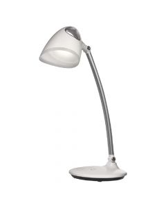 Table lamp, SMD LED, Emos, 1xE27, 6 W, 300 lm, 4000 K, H46x18x18 cm, metal / glass