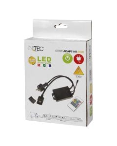 Konektor per shirit Led  220V RGB 50CM vida+ Spina+telekomand IP44