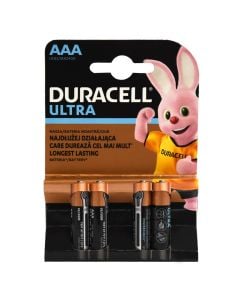 Duracell battery, Ultra Power, AAA 4 pc