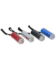 Elektrik dore, 9xLED, alumin, 2.4x2.4x 8 cm