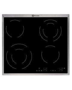 Hob, Electrolux, 6300 W, 4 electric cooking zones, touch control, 7 segments, H3.8xW56xD49 cm