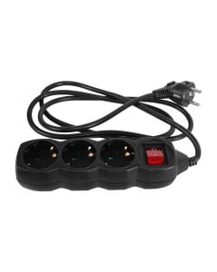 Schuko ext.cord 1,0mm 3socket