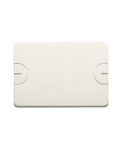 Blank plate for rettangolari flush-mounting boxes - 4 gang - with screw - cloud white