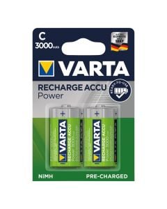 Rechargeable battery , Varta, C, 3000 mAh, Ni-MH, 2 pc/pack