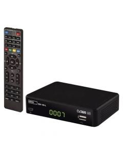 Dekoder DVB-T/DVB-T2, EMOS, 1xHDMI, 1xminiUSB, 1xSCART , 174–230MHz, 474–860 MHz, 100 V/240 V AC 50–60 Hz