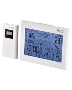 Weather station, Emos, clock / calendar / alarm, temperature / humidity meter, 2xAAA / 3xAAA